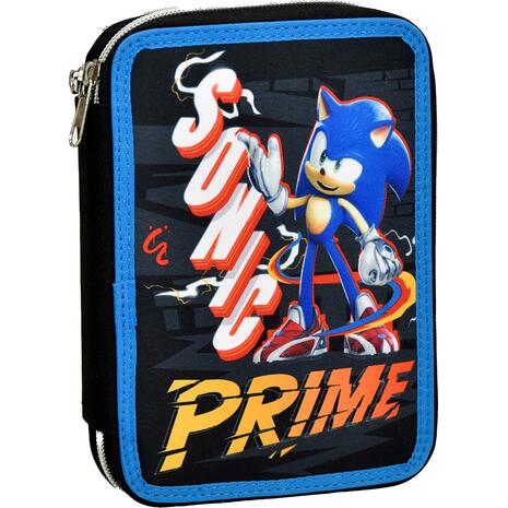 Κασετίνα Sonic Prime GIM διπλή γεμάτη (334-84100)