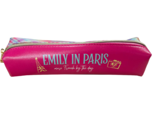 Κασετίνα βαρελάκι Emily in Paris Roses Gim φούξια (351-01005)