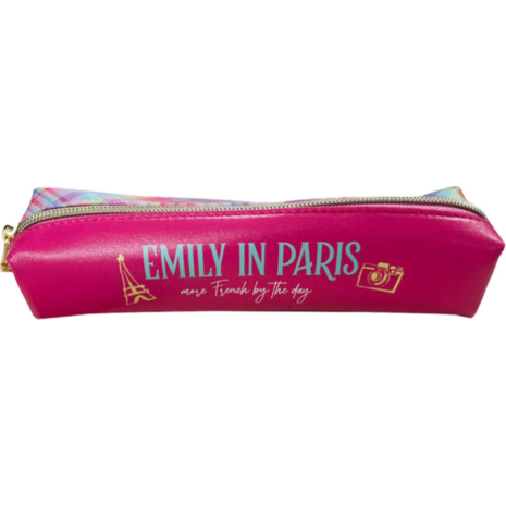 Κασετίνα βαρελάκι Emily in Paris Roses Gim φούξια (351-01005)