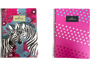 Τετράδιο σπιράλ Hallmark dots-love zebra A4 2 θεμάτων 70φ.