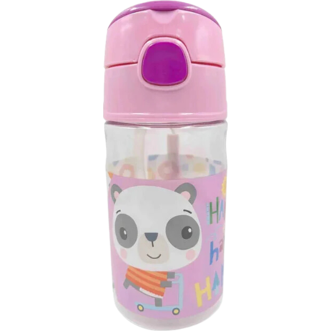 Παγούρι Πλαστικό Fisher Price πλαστικό με καλαμάκι 350ml Panda (571-68204)