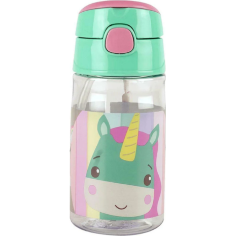 Παγούρι Fisher Price πλαστικό με καλαμάκι 350ml Unicorn (571-69204)