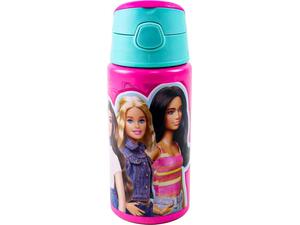 Παγούρι Gim αλουμινίου flip με καλαμάκι 500ml Barbie (571-20248)