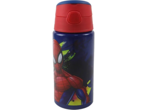 Παγούρι Gim αλουμινίου flip με καλαμάκι 500ml Spiderman (557-12248)