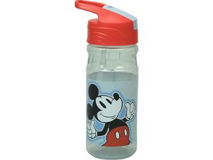 Παγούρι Gim πλαστικό flip με καλαμάκι 500ml Mickey All in the name (553-15203)