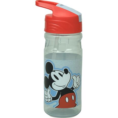 Παγούρι Gim πλαστικό flip με καλαμάκι 500ml Mickey All in the name (553-15203)