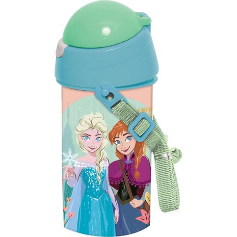 Παγούρι Gim πλαστικό με καλαμάκι 500ml Frozen (551-43209)