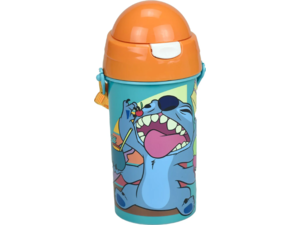 Παγούρι Gim πλαστικό με καλαμάκι 500ml Lilo & Stitch (552-03209)