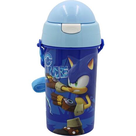 Παγούρι Gim πλαστικό με καλαμάκι 500ml Sonic prime (572-53209)