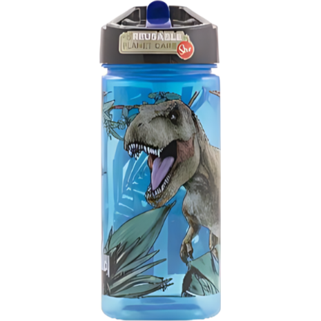 Παγούρι Stor πλαστικό με καλαμάκι 510ml Jurassic World Franchise ps