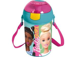 Παγούρι Barbie Girl Stor πλαστικό με καλαμάκι pop up 450ml