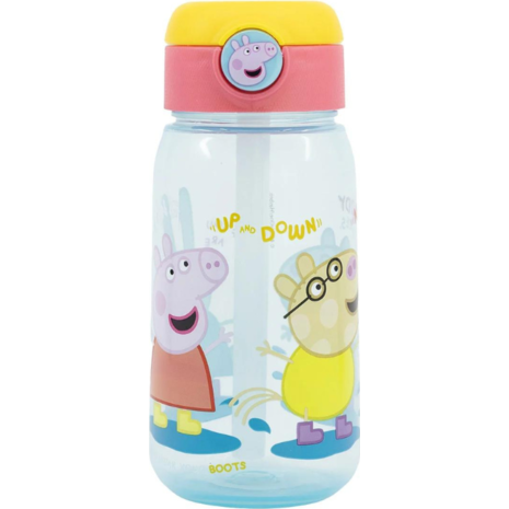 Παγούρι Peppa Pig Core Stor πλαστικό με καλαμάκι push up 510ml