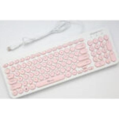 Σετ ενσύρματο πληκτρολόγιο/ποντίκι Alcatroz Jellybean White/Pink (U2000WP)