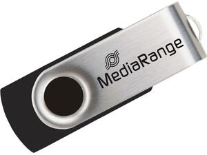 MediaRange USB 2.0 Flash Drive 16GB (Black/Silver) (MR910)