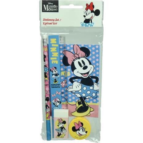 Σετ γραφικής ύλης Minnie με μπλοκ