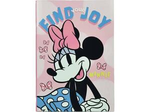 Τετράδιο καρφίτσα Minnie Gim 17x25cm ριγέ