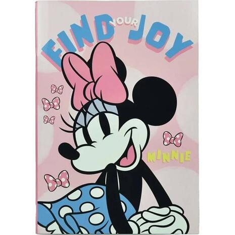 Τετράδιο καρφίτσα Minnie Gim 17x25cm ριγέ