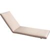 SUNLOUNGER Μαξιλάρι Ξαπλώστρας PVC Μπεζ με Φερμουάρ & Velcro (Foam+Polyester) (Ε2017,82)