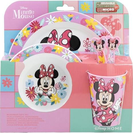 Σετ φαγητού Minnie Mouse Spring look Stor πλαστικό 5 τεμαχίων micro