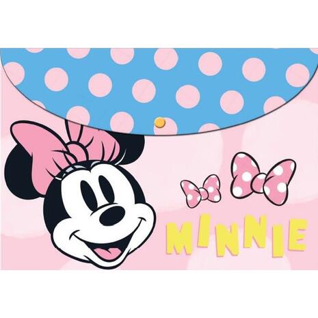 Φάκελος πλαστικός με κουμπί Minnie A4