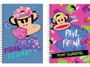 Τετράδιο σπιράλ Paul Frank Bubble-Punk Academia 17x25 70 φύλλα ριγέ (διάφορα σχέδια)