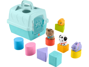 Fisher-Price Pets Βαλιτσάκι Μεταφοράς Κατοικιδίου με Ζωάκια και Σχήματα