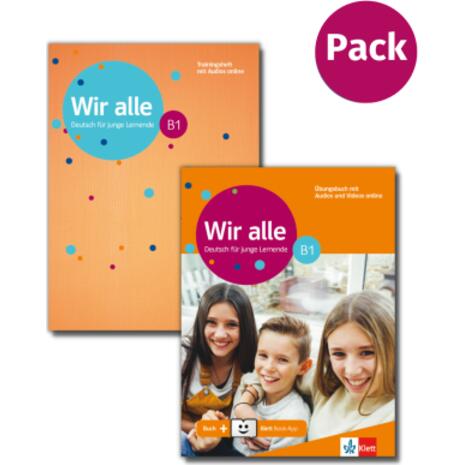 Wir alle B1: Ubungsbuch mit Glossar und Audios & Videos + Klett Book-App-Code + Trainingsheft