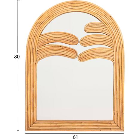 ΚΑΘΡΕΠΤΗΣ ΤΟΙΧΟΥ REFLECT HM4366 ΦΥΣΙΚΟ RATTAN 61x5x80Υεκ.