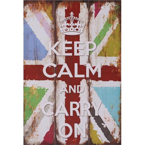 ΠΙΝΑΚΑΣ ΚΑΜΒΑΣ KEEP CALM HM7154.03 60X90X2.5 εκ.