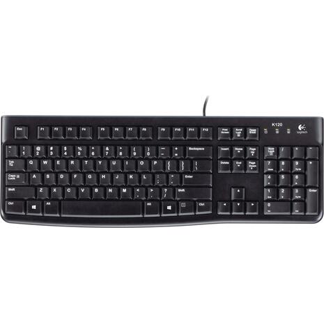 Ενσύρματο Πληκτρολόγιο Logitech K120 Keyboard GR Black