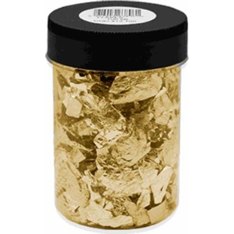 Φύλλα Χρυσού Flakes El Greco σε βαζάκι 100ml (Χρυσό)