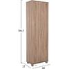 ΠΑΠΟΥΤΣΟΘΗΚΗ-ΝΤΟΥΛΑΠΑ CLUSE HM2403.20 ΜΕΛΑΜΙΝΗ SONAMA OAK ΧΡΩΜΑ 60Χ37Χ186,5Υεκ.