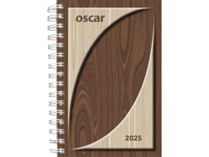 Ημερολόγιο ημερήσιο σπιράλ Oscar 2025 14x21cm