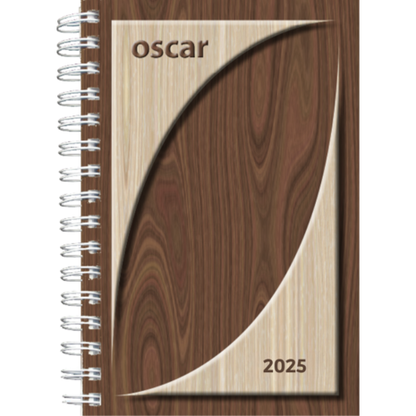 Ημερολόγιο ημερήσιο σπιράλ Oscar 2025 14x21cm