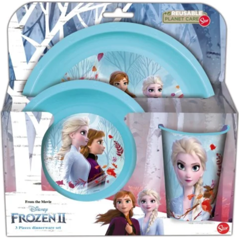 Σετ φαγητού Frozen II Blue Forest Stor 3 τεμαχίων