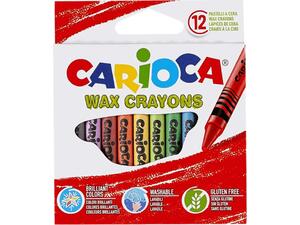 Κηρομπογιές Carioca Wax Crayons Σετ 12 χρωμάτων  (Διάφορα χρώματα)