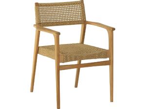 ΠΟΛΥΘΡΟΝΑ NEBO HM9937 ΞΥΛΟ TEAK & ΣΥΝΘ.RATTAN ΣΕ ΦΥΣΙΚΟ ΧΡΩΜΑ