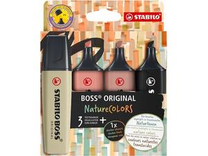 Μαρκαδόροι υπογράμμισης Stabilo Boss Nature Colors (set 4 τεμ)