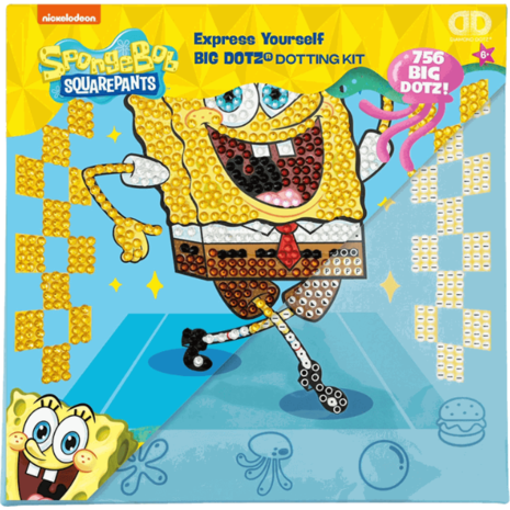 Κατασκευή Ψηφιδωτό Diamond Big Dotz Box Sponge Bob 28x28cm