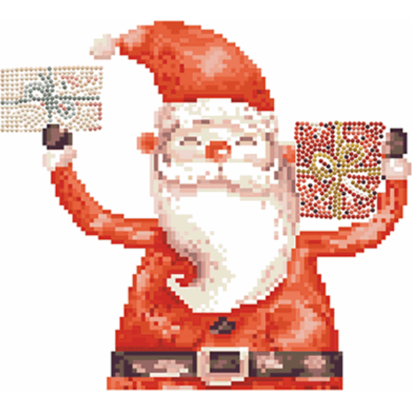 Κατασκευή Ψηφιδωτό Diamond Dotz Box Santa Cheer 28x28cm