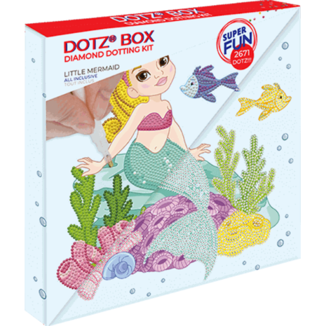 Κατασκευή Ψηφιδωτό Diamond Dotz Box Little mermaid 28x28cm