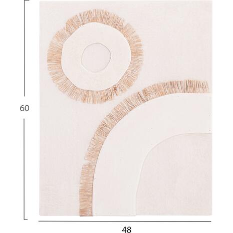 ΠΙΝΑΚΑΣ ΟΡΘΟΓΩΝΙΟΣ ΣΕΙΡΑ SANTORINI HM4534 MDF ΥΠΟΛΕΥΚΟ ΧΡΩΜΑ-ΔΙΑΚΟΣΜΗΣΗ ΜΠΕΖ 48x4,5(πάχος)x60Υεκ.