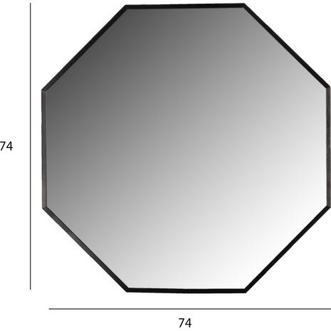 ΚΑΘΡΕΠΤΗΣ ΤΟΙΧΟΥ ΣΕΙΡΑ ARCHER HM4499.01 ΠΛΑΙΣΙΟ ΟΚΤΑΓΩΝΟ ΑΛΟΥΜΙΝΙΟΥ ΜΑΥΡΟ Φ74εκ
