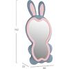 ΠΑΙΔΙΚΟΣ ΚΑΘΡΕΦΤΗΣ ΔΑΠΕΔΟΥ BUNNY HM4489.02 MDF ΡΟΖ & ΜΠΛΕ-ΜΑΥΡΟ STAND 80x162Υεκ.