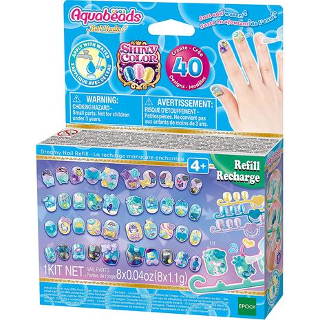 Aquabeads Nail - Hearts And Ribbons Nail Refill Kit