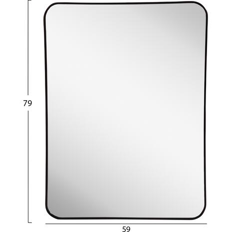 ΚΑΘΡΕΠΤΗΣ ΤΟΙΧΟΥ ΣΕΙΡΑ ARCHER HM4502 ΠΛΑΙΣΙΟ ΑΛΟΥΜΙΝΙΟΥ ΜΑΥΡΟ 59x79Υεκ