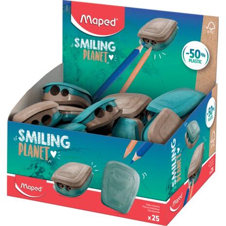 Ξύστρα βαρελάκι Maped Smiling Planet μονή (διάφορα σχέδια)