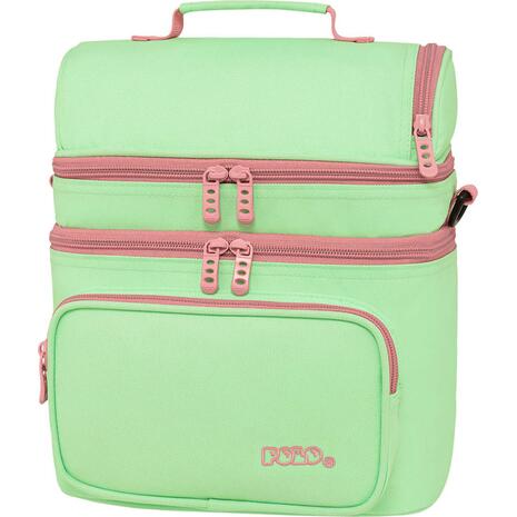 Τσαντάκι φαγητού Polo Double Cooler Pistachio/Pink-Φιστικι/Ροζ (907096-6939)