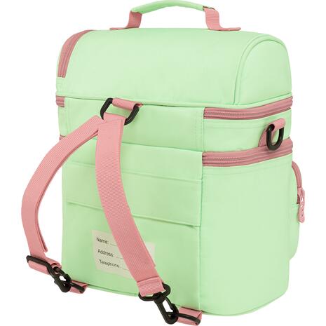 Τσαντάκι φαγητού Polo Double Cooler Pistachio/Pink-Φιστικι/Ροζ (907096-6939)